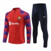 Tréninkový Mikina Soupravy FC Barcelona Quarter Zip 2023-24 Červená pro Muži